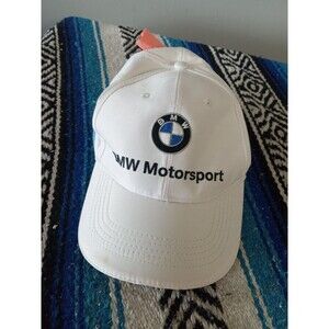 BMW  MOTORSPORT  WHITE BASEBALL CAP RACING HAT